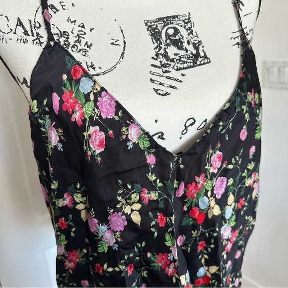 Victoria's Secret Black Floral Camisole XL - Picture 2 of 4